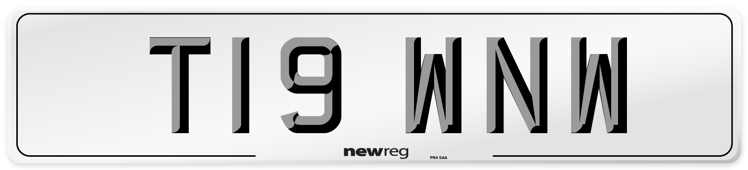 T19 WNW Number Plate from New Reg